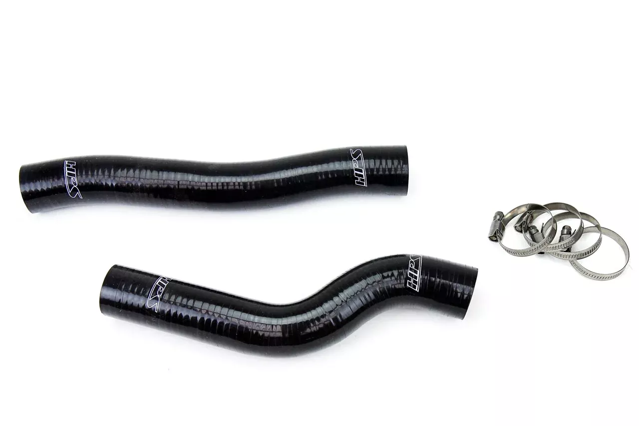 HPS Performance Products HPS Black Reinforced Silicone Radiator Hose Kit Coolant Kawasaki 94-02 KX250