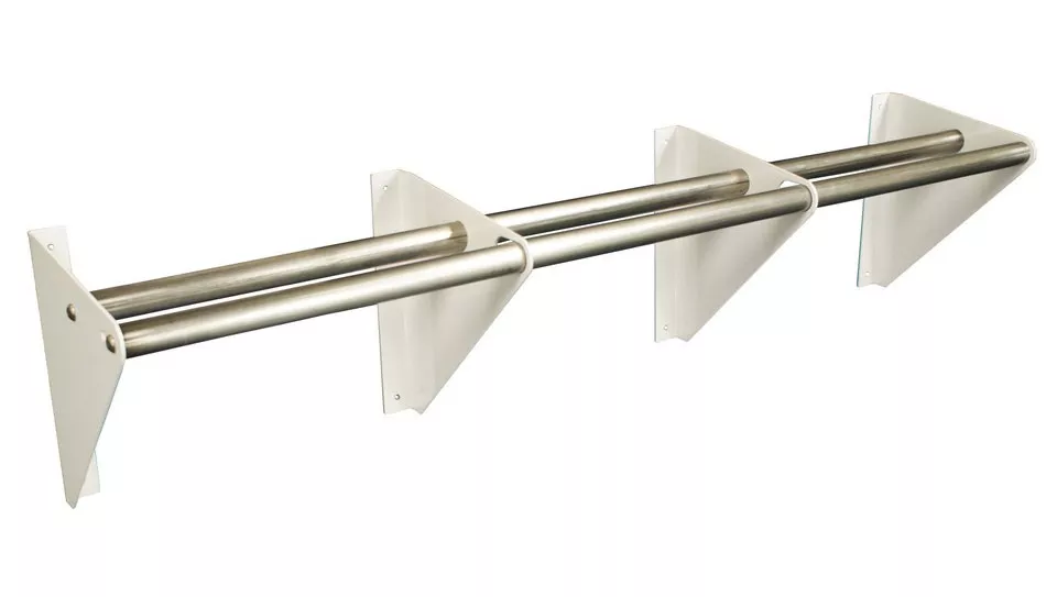 HRP 3-Place Adjustable Motor Rack Wall Mounted | 3 Engine Rack | White