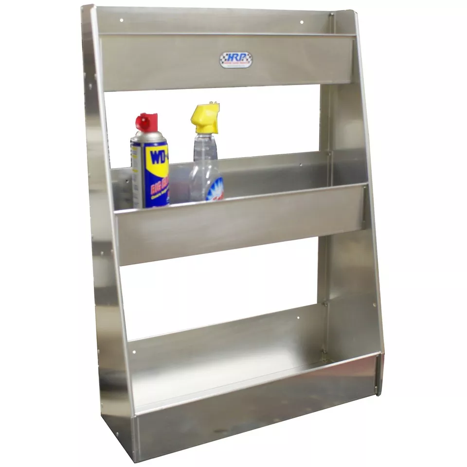 HRP Storage Rack / Tray (Large) Wall Mounted | Aluminum or White | 22-3/4" W x 31-7/8" H x 8-5/8" D