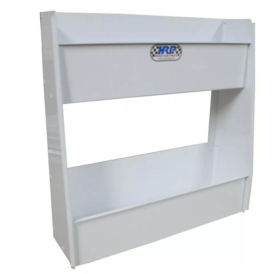 HRP Storage Rack / Tray (Medium) Wall Mounted | White | 17-3/4″ W x 18″ H x 5″ D