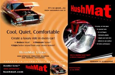 Hushmat 50100 Ultra Hoodliner Kit 12 Sq. Ft. Thermal Insulation Sheets