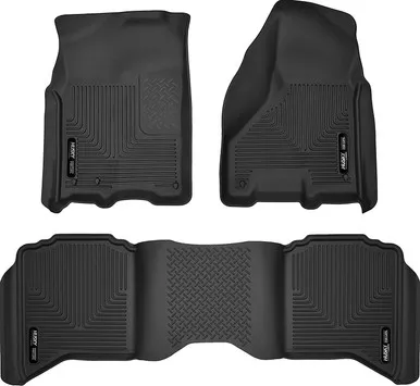 Husky Liners 99001 Black Weatherbeater Front & 2nd Seat Floor Liners