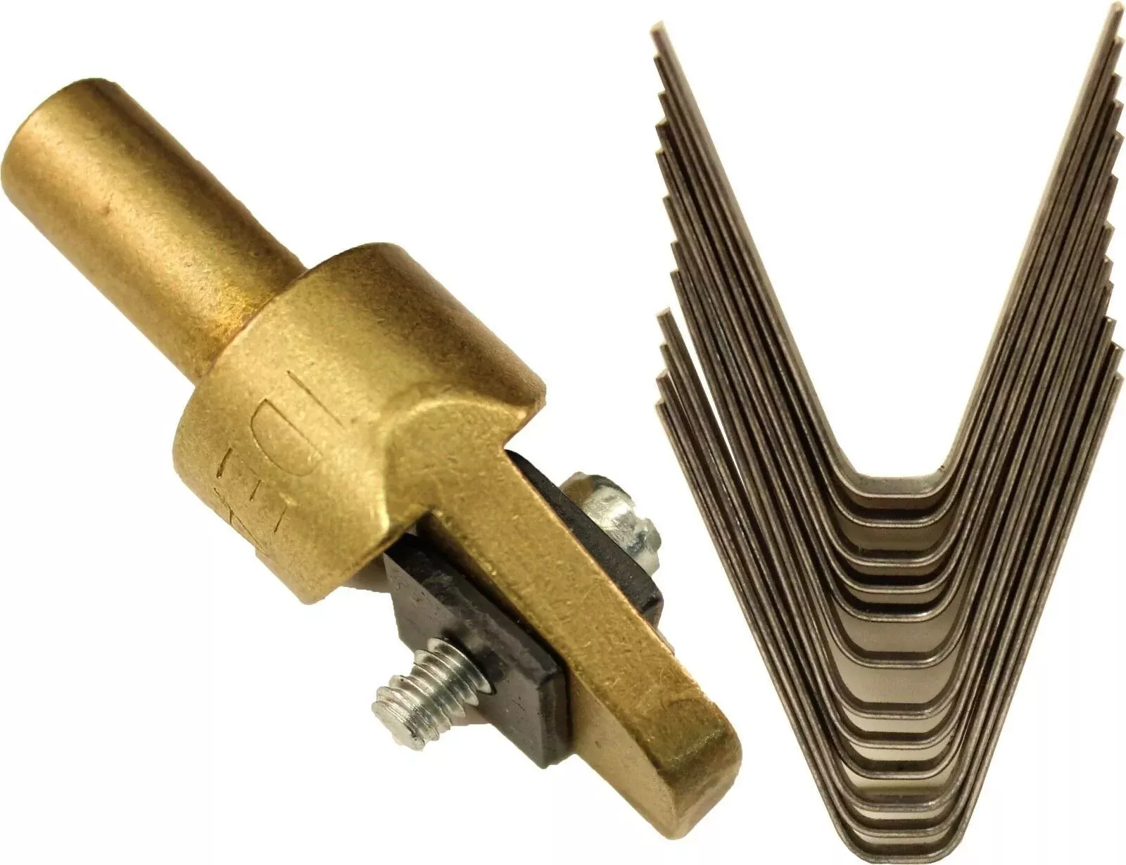Ideal Tire Groover Regroover #4 7/32″ Brass Head and 12 #4 Square Blades