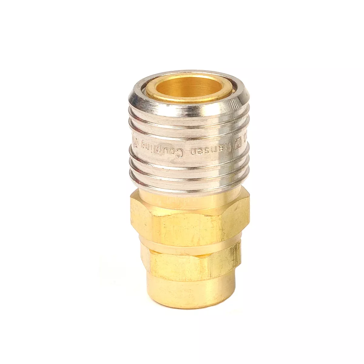 Ind. Type E Coupler – 3/8″ Body, 1/4″ NPT F