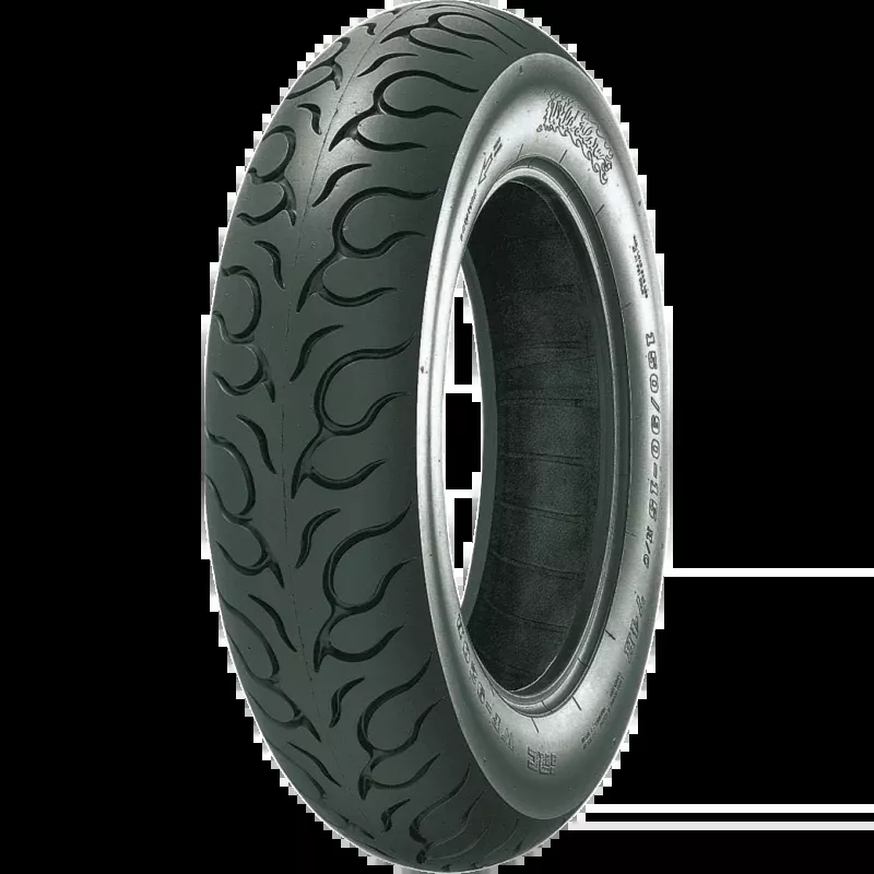 IRC FRONT TIRESWILD FLAME TREAD PATTERN BLACKWALL