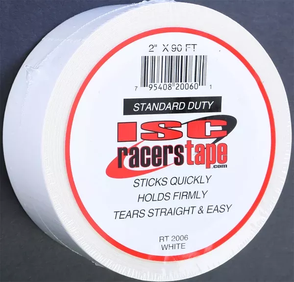 ISC RACERS TAPE 2″X90′ (WHITE) RT2006