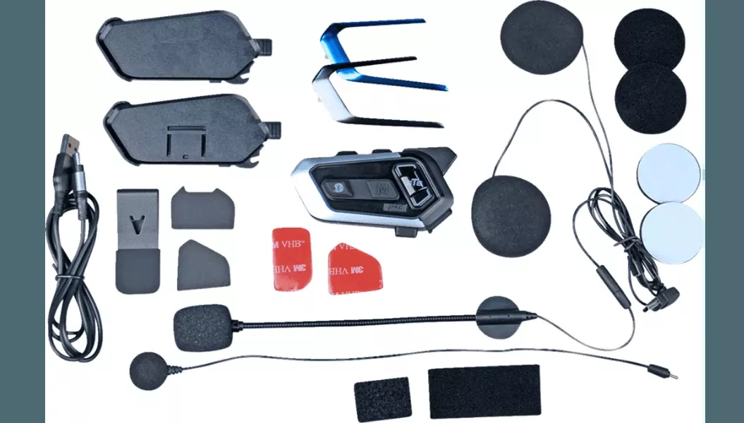 J&M BT6 Bluetooth Helmet Headset - Universal - Single