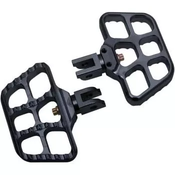 Joker Machine Mini Serrated Floorboards for M8 Softail Models - Choose Chrome or Black