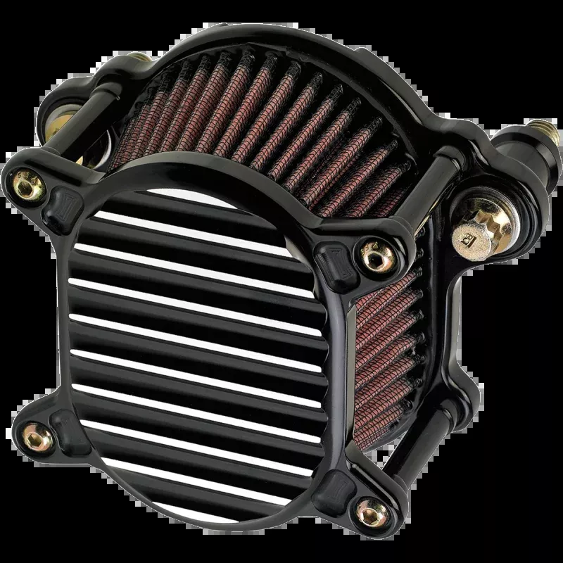 JOKER MACHINE OMEGA BLACK/MACHINED AIR FILTER KIT 99-17 BIG TWINS