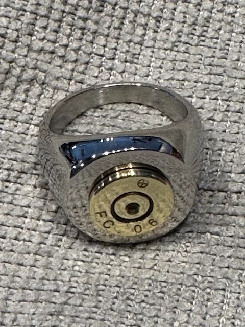JT's Cycles Genuine 7.62 Military Round Casing Custom Finger Ring