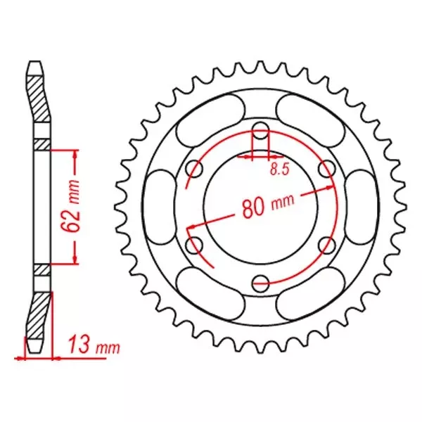 JT Sprockets Rear Sprocket