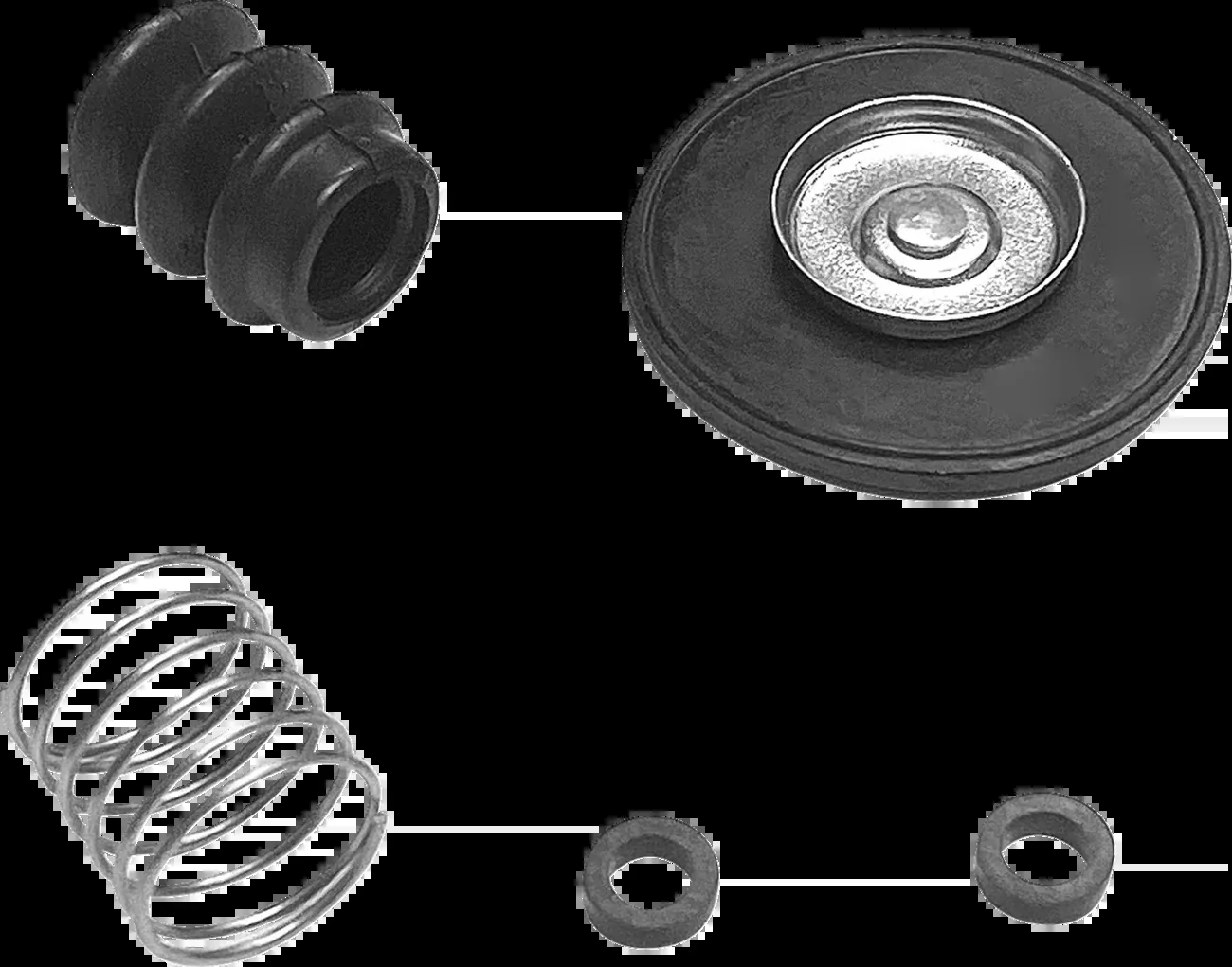 K&S Keihin CV Carburetor Carb Diaphragm Rebuild Kit for 1986-2006 Harley
