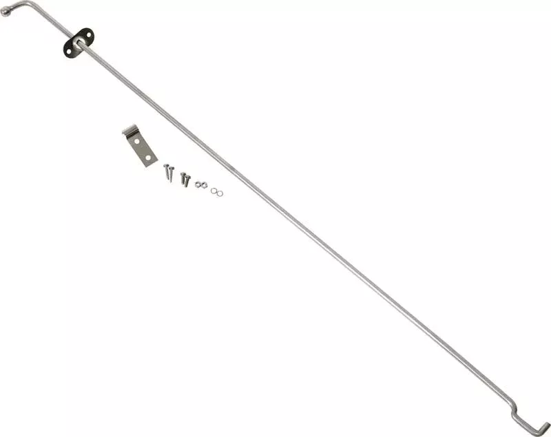 Kentrol 72-86 Jeep CJ Hood Prop Rod – Polished Silver