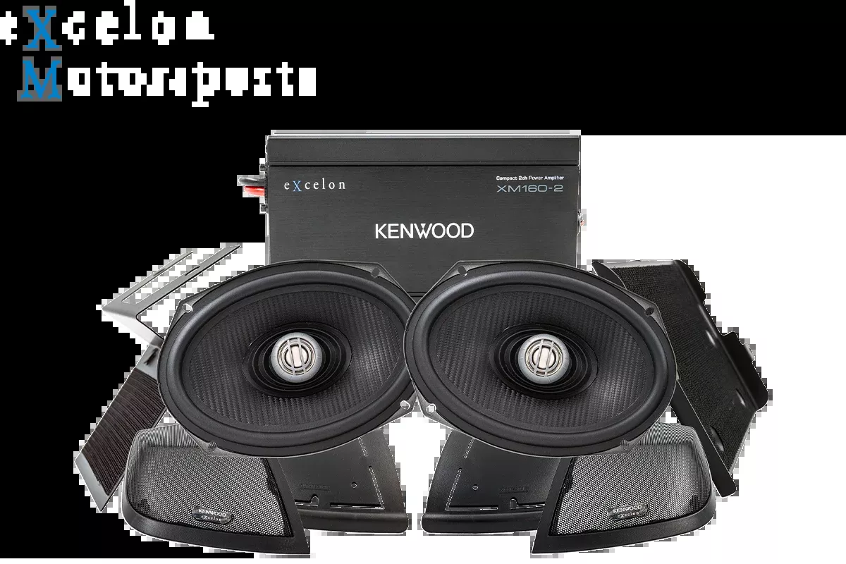 Kenwood expansion Saddlebag speaker kit with Amp