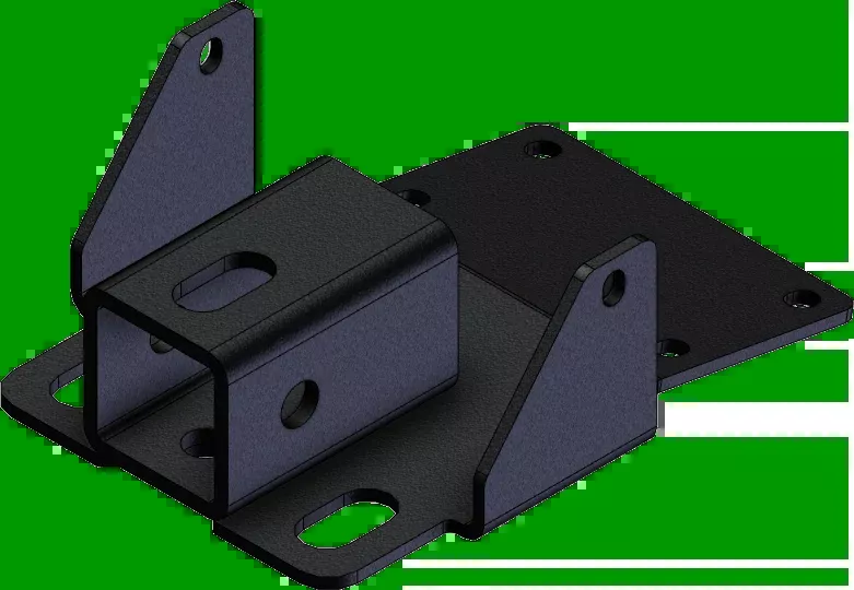KFI Black Rear UTV Side by Side Hitch Receiver 2005-2016 Kawasaki Mule Models