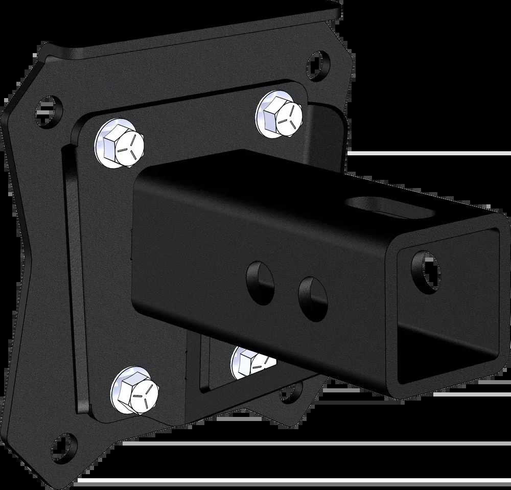 KFI Black Rear UTV Side by Side Hitch Receiver 2017-2024 Polaris RZR Models
