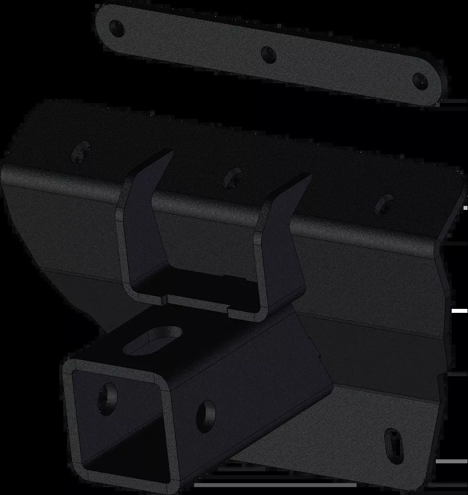 KFI Black Rear UTV Side by Side Hitch Receiver 2020-2023 Kawasaki KRX Teryx 1000