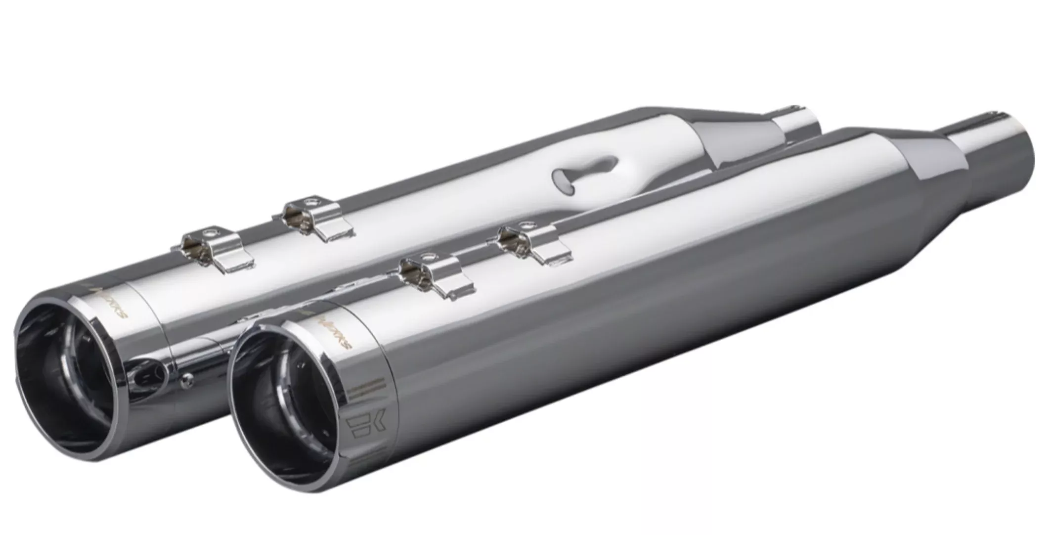 Khrome Werks 4.5″ HP Plus Mufflers with Klassic Billet Tip for 2017 and Up Harley-Davidson Touring