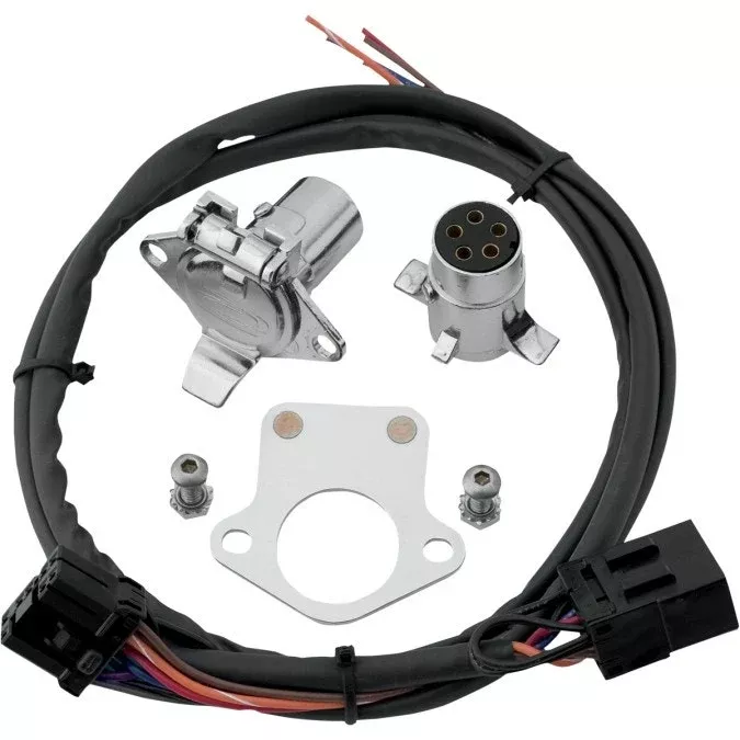 Khrome Werks 720585 5 Pin Trailer Wire Connector w/ Harness for 97-13 Harley FL