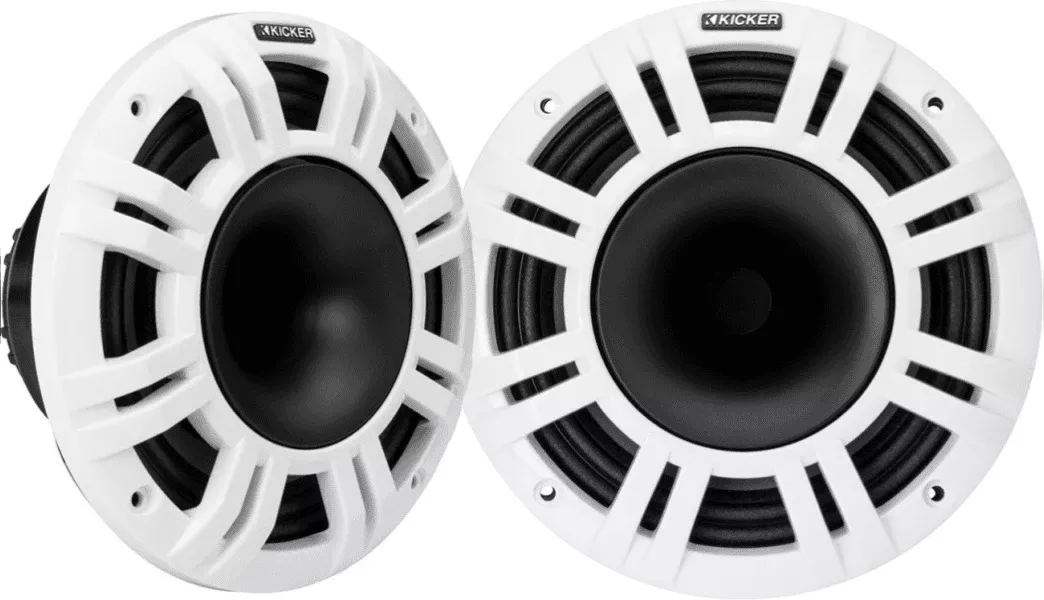 Kicker KMXL Speakers with Integrated Multi-Color LED Lighting - 8" 4 ohm