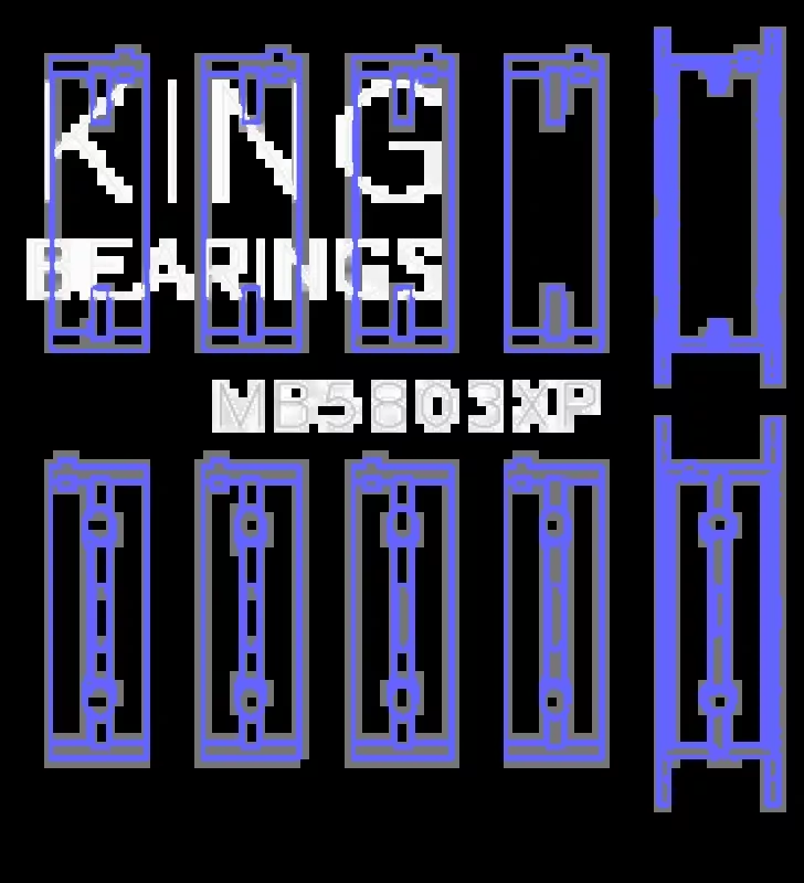 King Engine Bearings BMW S65B40A Crankshaft Main Bearings Set of 5
