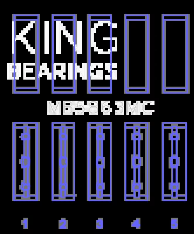 King Engine Bearings Toyota 3UR-FE Main Bearing Set