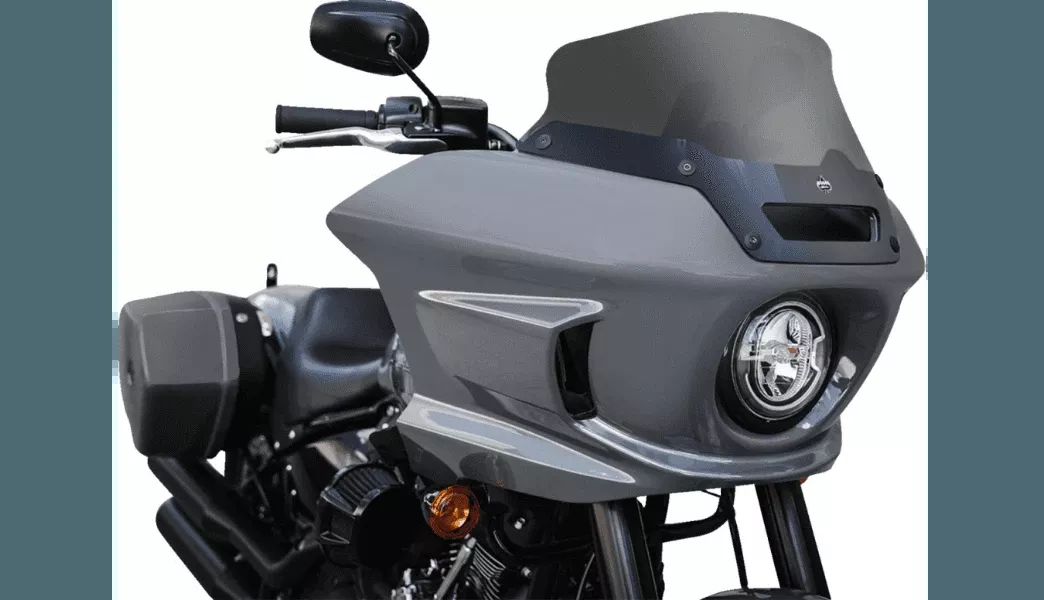 Klock Werks 6 inch Flare Windshield for '22-23 Harley Davidson Softail Low Rider ST FXLRST - Dark Smoke
