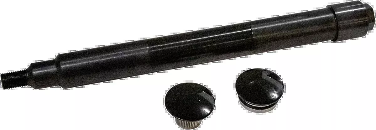 KLOCK WERKS Axle Kit - Flush Mount - Front - Black w/Black End Caps KWS-01-0611