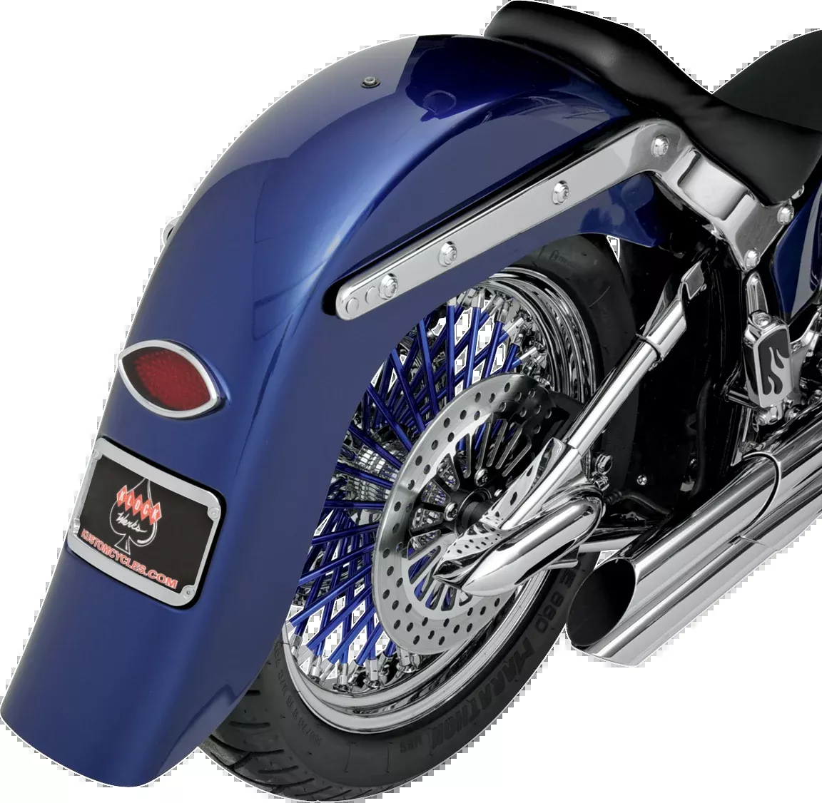 KLOCK WERKS Benchmark 4″ Stretched Rear Fender – Frenched – Unfinished – For Custom Application KWF-02-0400