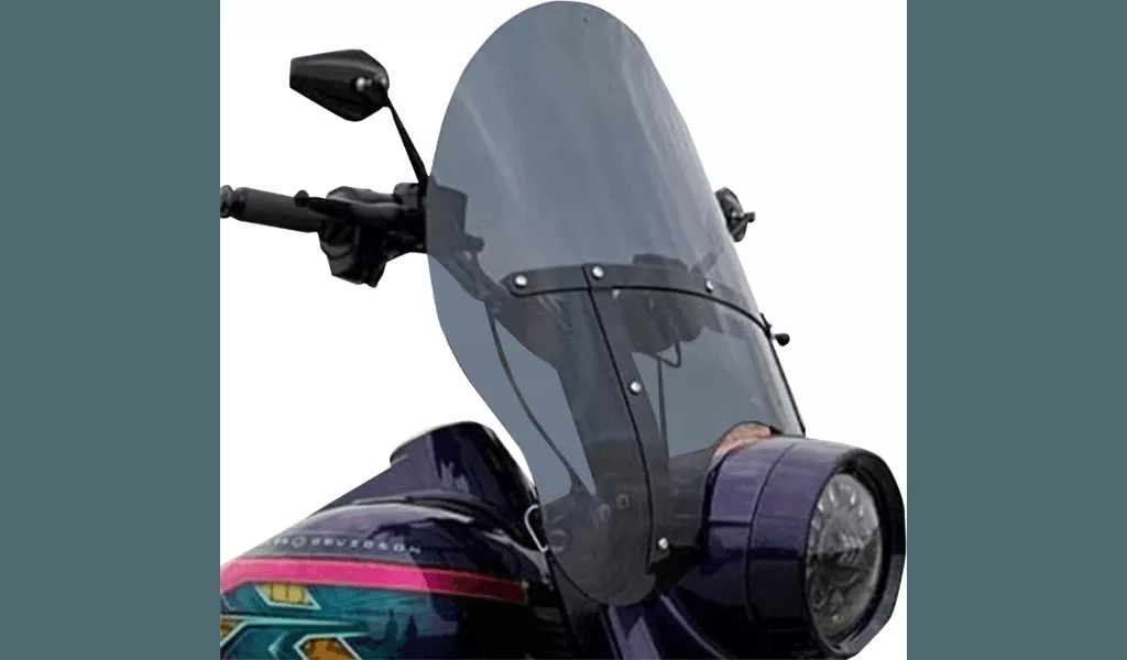 Klock Werks Billboard Windshield for '18-Up Harley Davidson Heritage and Deluxe Models - 20" Tall Dark Smoke