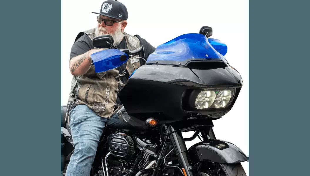 Klock Werks Flair Handguards for '82-26 Harley-Davidson Models with Cable Clutch - Not for CVO (Select Color or Tint)
