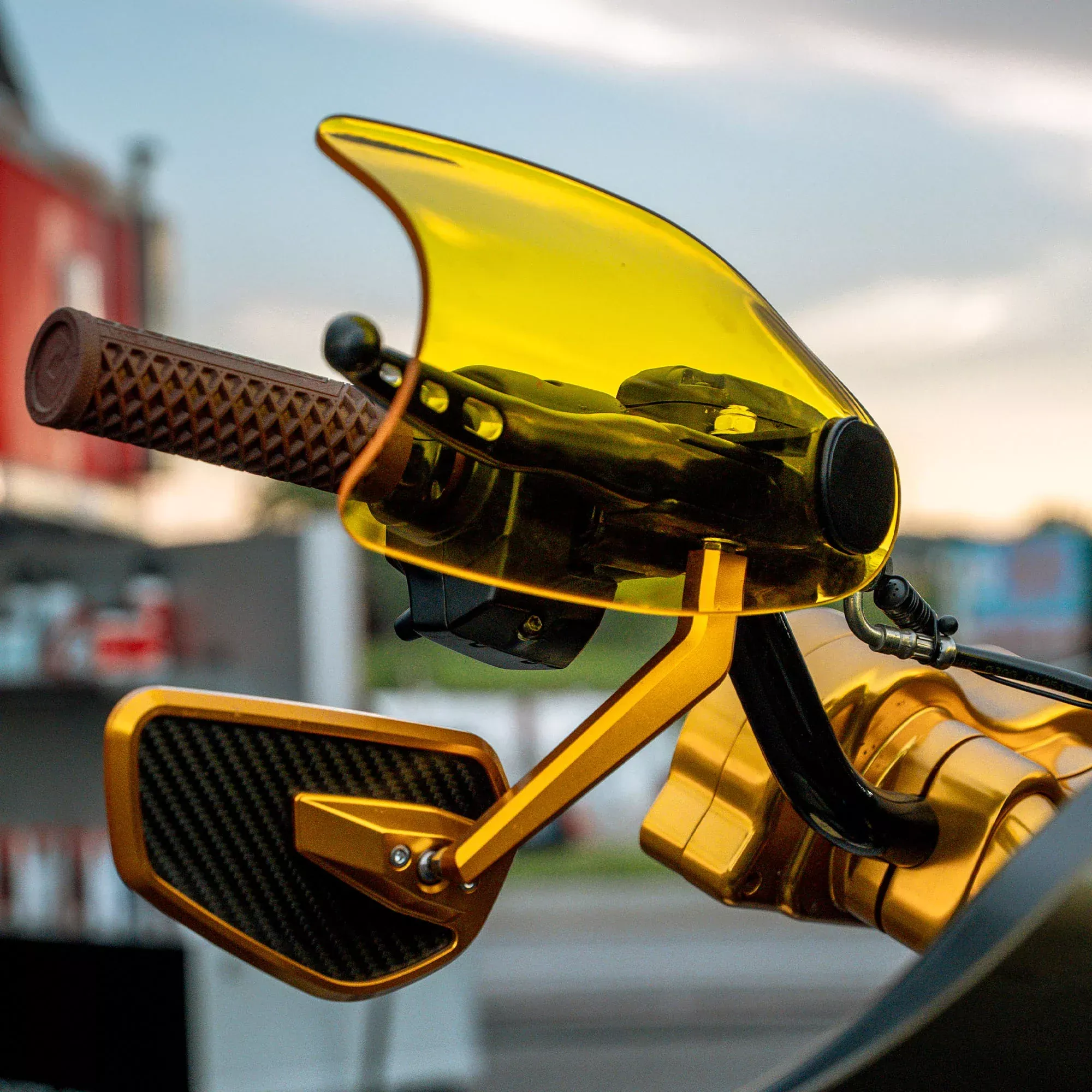 Klock Werks Flare Kolor, Klassic Tint, & Ice Hand Guards for Harley-Davidson Motorcycles (1982-Present)