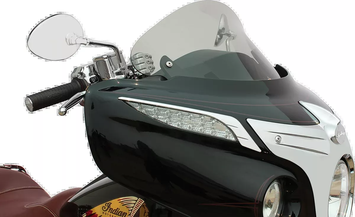KLOCK WERKS Flare™ Windshield – 10″ – Short – Tinted – Indian KWW-04-0039