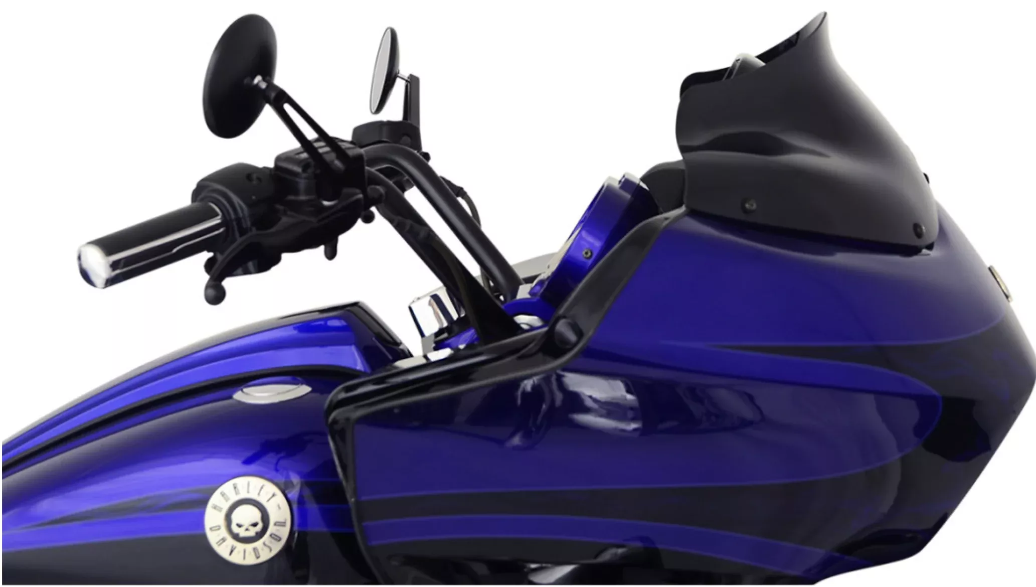 Klock Werks Flare Windshield – 8″- Black