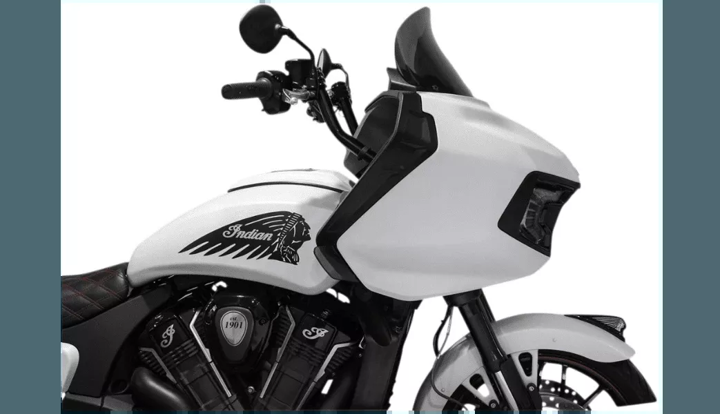 Klock Werks Flare Windshield for Indian Challenger - Dark Smoke - 11"