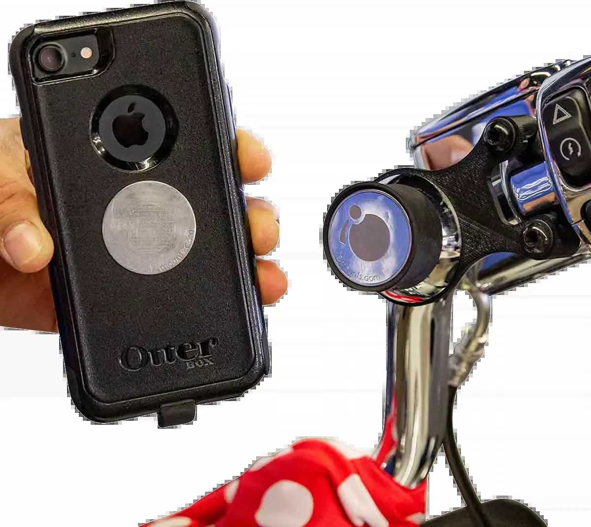 KLOCK WERKS iOmounts™ Device Mount - Handlebar Mount - Black KWD-01-0605-B