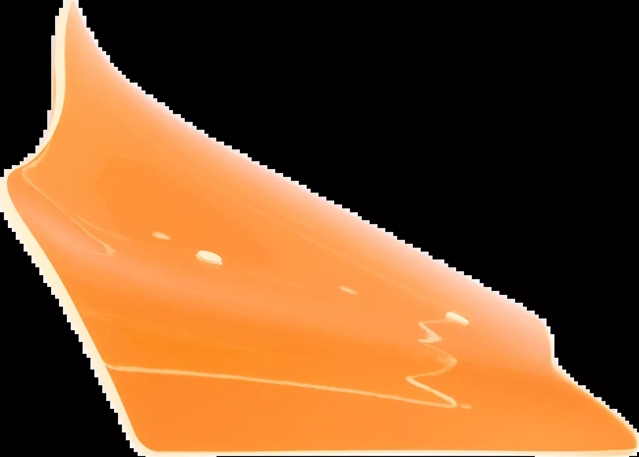 KLOCK WERKS Kolor Flare* Windshield - 8" - Orange Ice - '23+ FLHX- KWW-01-0724