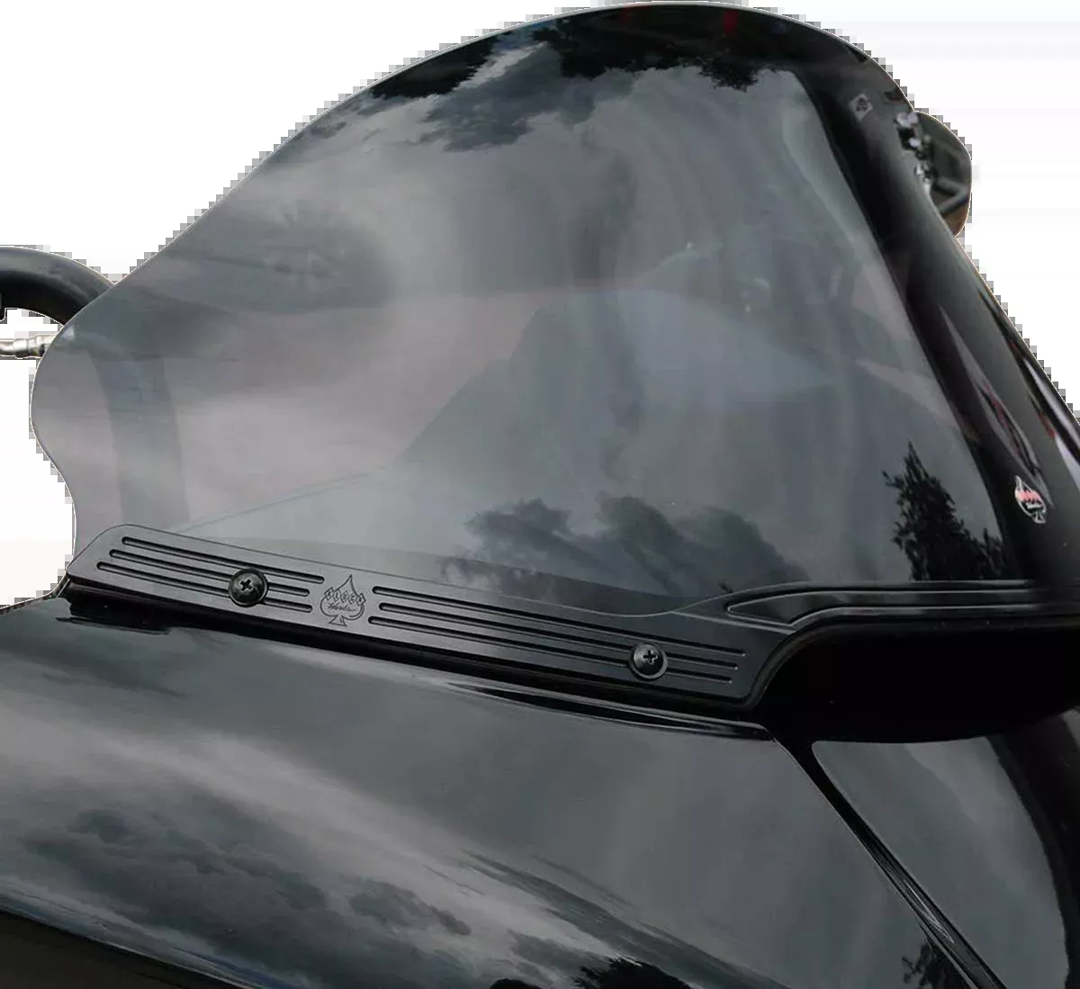 KLOCK WERKS Windshield Trim - KERF - Blacked Out - Harley-Davidson KWW-01-0582