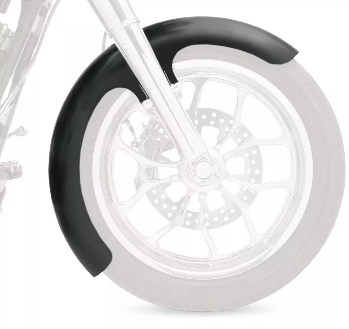 KLOCK WERKS Wrapper Fender Kit – Front – Black – 21″ KWF-01-0105