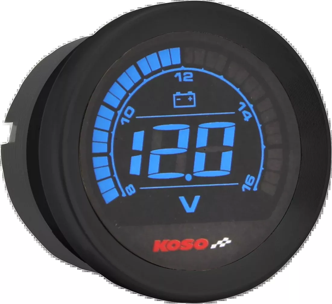 KOSO NORTH AMERICA 2″ Voltmeter Gauge – Black BA050310