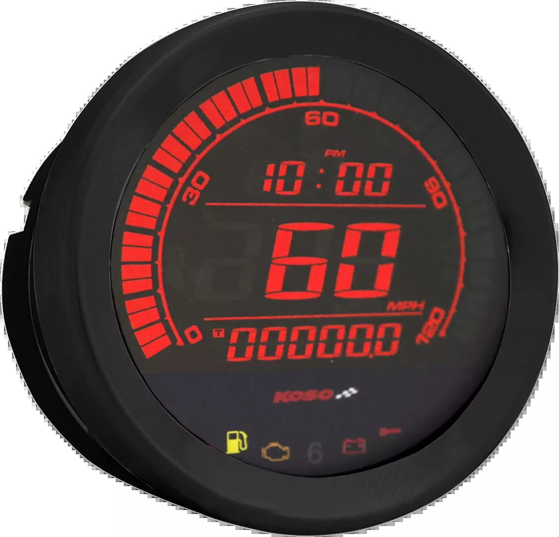 KOSO NORTH AMERICA 4″ Speedometer – Black BA051010