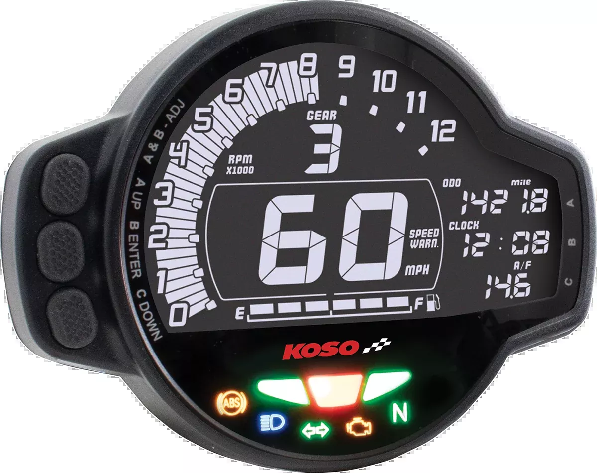 KOSO NORTH AMERICA MS-01 Multifunctional Gauge – Universal BA078100
