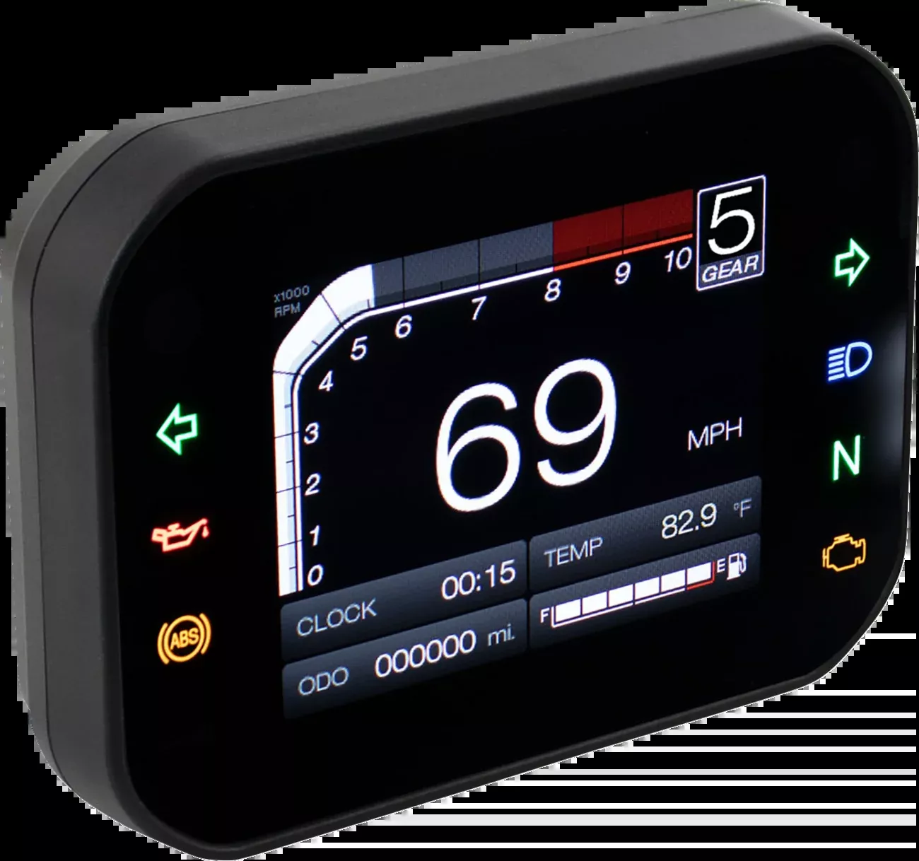 KOSO NORTH AMERICA TFT Multifunction Meter – RX-3S – Universal BA079000