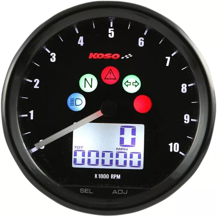 Koso TNT-02 Multi-Function Motorcycle Speedometer/Tachometer