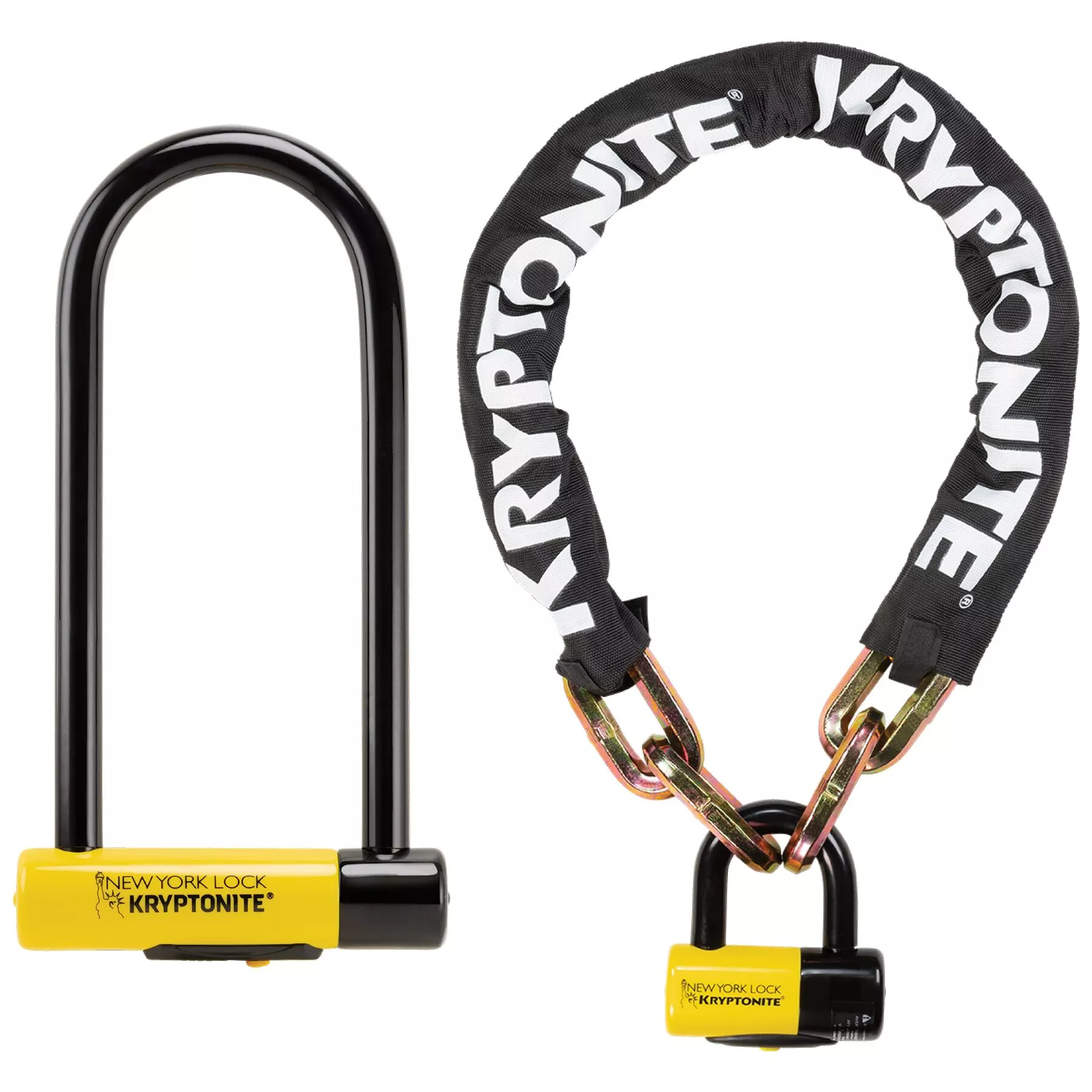 Kryptonite DoubleDown U-Lock with Chain and Disc Lock