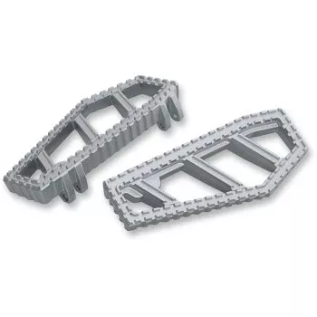 Kuryakyn 3594 Riot Driver Floorboards Silver For Harley Motorcycles 1980-2019