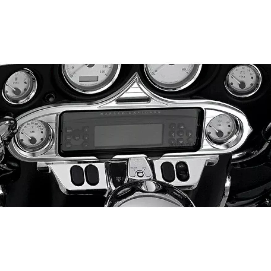 Kuryakyn 3765 Chrome Stereo Accent for Harley Batwing Fairing FLH/X 96-13