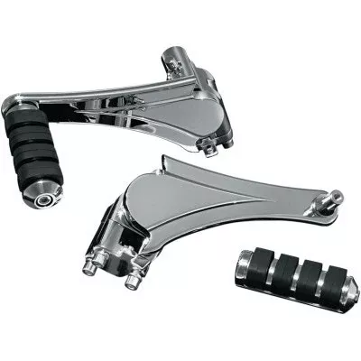 Kuryakyn 4353 Chrome Adjustable Passenger Pegs Harley Touring 10-Up Indian 14-Up