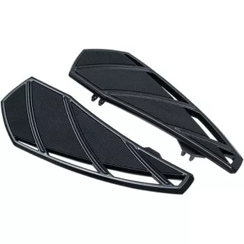 Kuryakyn 5793 Phantom Driver Floorboards Gloss Black Harley-Davidson Touring For Harley Touring 1983-2020