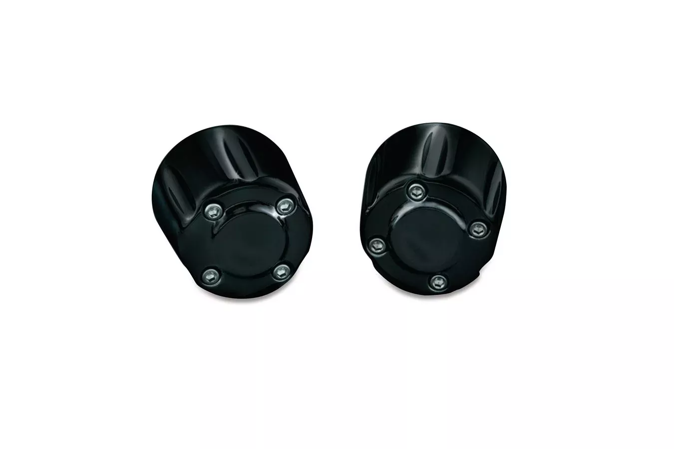 Kuryakyn 6339 Gloss Black Hand Grip End Weights Harley Metric Goldwing